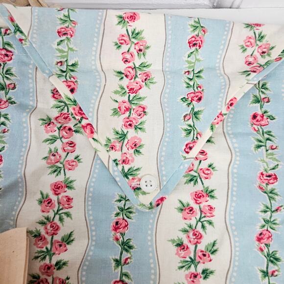 Lot 5 fabric dust cover bags embroidered floral Eileen Fisher  Aspiga Brighton - Picture 6 of 6